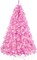 Artificial Christmas Tree Hinged Pine with 250 Lights, 1,000 Tips & Foldable Base Pre-Lit Outdoor Holiday Decor
